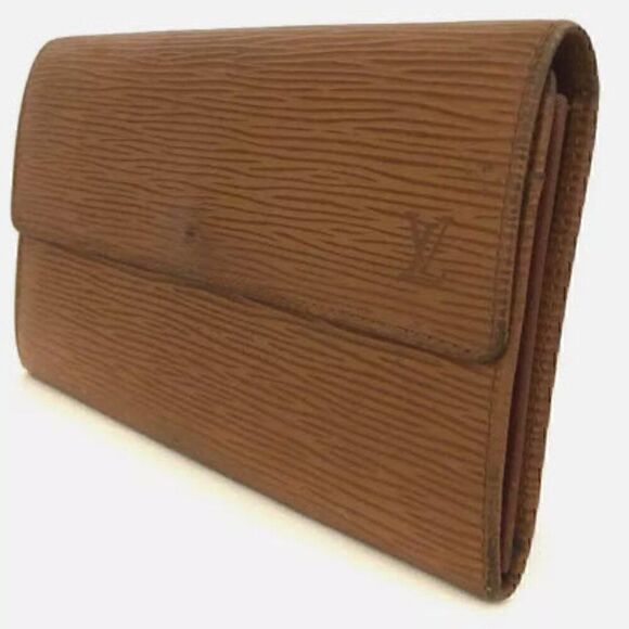Louis Vuitton Epi Porte Feuille Sarah Leather Long Bifold Wallet Brown/2BA4653 - Picture 2 of 8